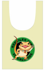 Reptiles Girl Visual Guide Futoago-kun Logo Marche Bag