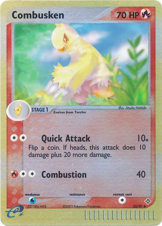 Combusken - 25/97 - Uncommon - Reverse Holo