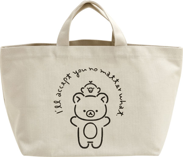 CA24401 Rilakkuma Style Rilakkumas Messages Storage Tote Bag