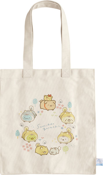 CA23201 Sumikko Gurashi Playing Dog with Koinu Tote Bag