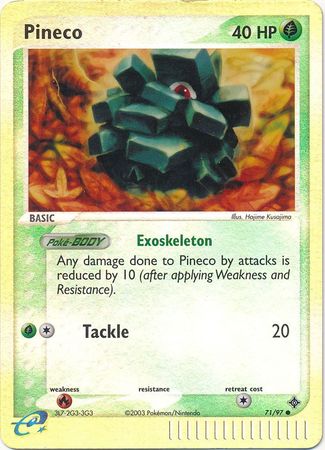 Pineco - 71/97 - Common - Reverse Holo