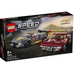 LEGO 76903 Chevrolet Corvette C8.R Race Car and 1968 Chevrolet Corvette