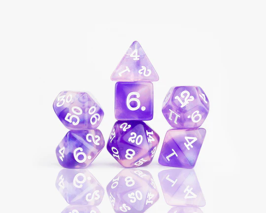 Dice Set - Purple Glaze