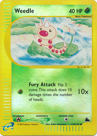 Weedle - 114/144 - Common - Reverse Holo