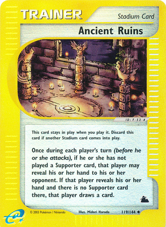 Ancient Ruins - 119/144 - Uncommon - Reverse Holo