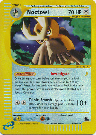 Noctowl - 40/144 - Uncommon - Reverse Holo