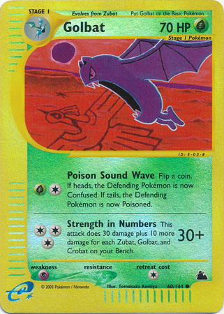 Golbat - 60/144 - Common - Reverse Holo