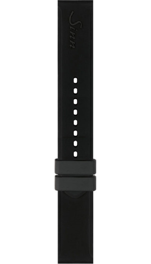 Sinn Silicone Strap - Black Without Clasp, 22mm