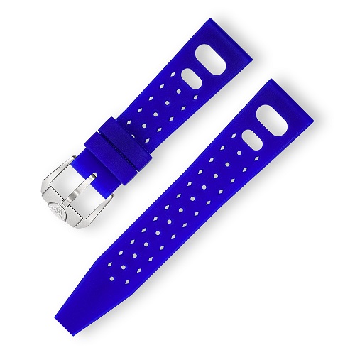 Squale Blue Tropic Rubber Strap – 20mm CINBLTR20