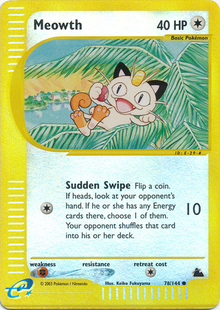 Meowth - 78/144 - Common - Reverse Holo