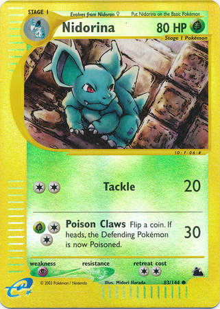 Nidorina - 83/144 - Common - Reverse Holo