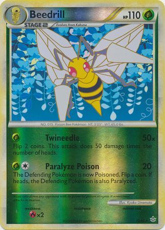 Beedrill - 12/95 - Rare - Reverse Holo