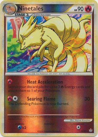 Ninetales - 20/95 - Rare - Reverse Holo