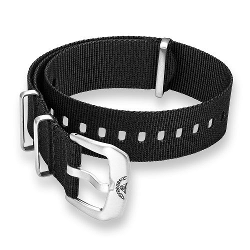 Squale Black Nato Strap - 22mm CNABK22