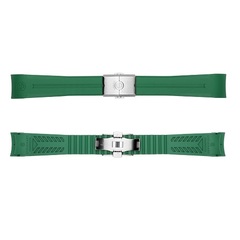 Steinhart Rubber Strap Green New 20x18 mm for Ocean 39 With Clasp Steel - 211-1186