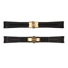 Steinhart Rubber Strap New 22x18 mm for Ocean 42 With Clasp Gold - 311-1043