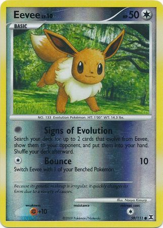 Eevee - 59/111 - Common - Reverse Holo