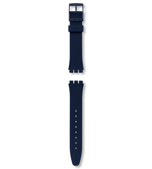 Swatch Gent Dark Blue Silicone Strap - ACGN718