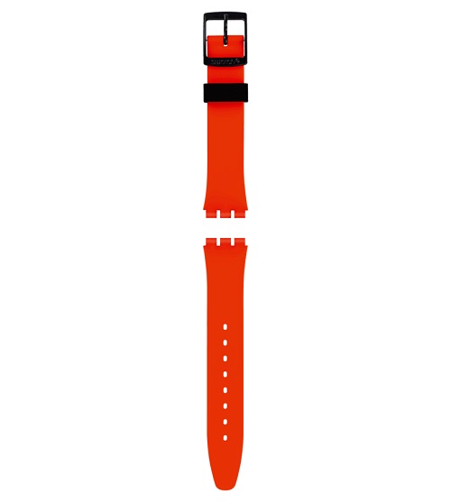 Swatch Gent Red Silicone Strap - ACGB754