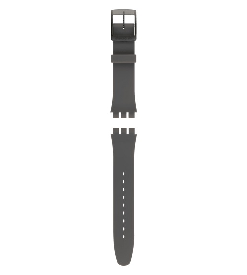 Swatch New Gent Grey Silicone Strap - ACSUOM702