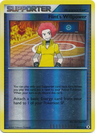 Flints Willpower - 91/111 - Uncommon - Reverse Holo