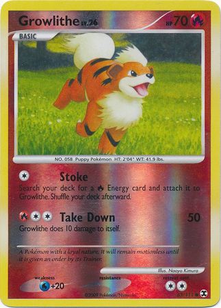 Growlithe - 63/111 - Common - Reverse Holo