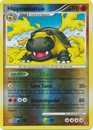 Hippowdon - 25/111 - Rare - Reverse Holo