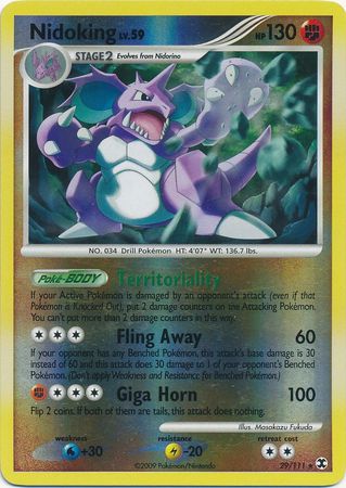 Nidoking - 29/111 - Rare - Reverse Holo