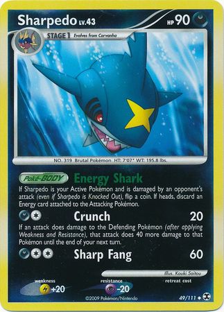 Sharpedo - 49/111 - Uncommon - Reverse Holo