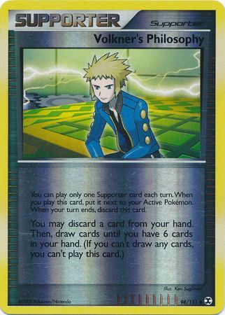 Volkners Philosophy - 98/111 - Uncommon - Reverse Holo