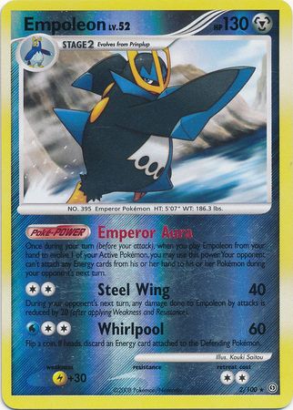 Empoleon - 2/100 - Holo Rare - Reverse Holo