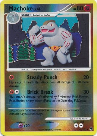 Machoke - 41/100 - Uncommon - Reverse Holo