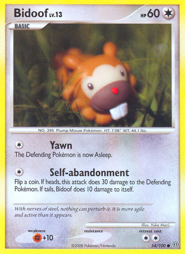 Bidoof - 54/100 - Common - Reverse Holo