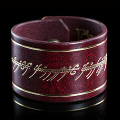 The Lord of the Rings - Leather Cuff The One Ring Inscription