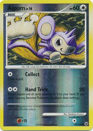 Aipom - 50/100 - Common - Reverse Holo