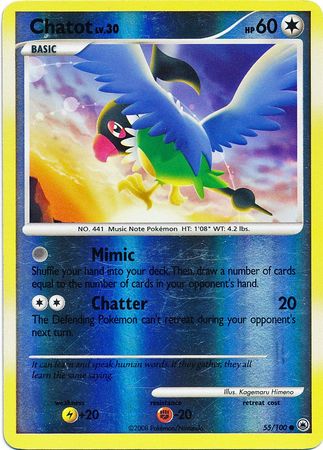 Chatot - 55/100 - Common - Reverse Holo