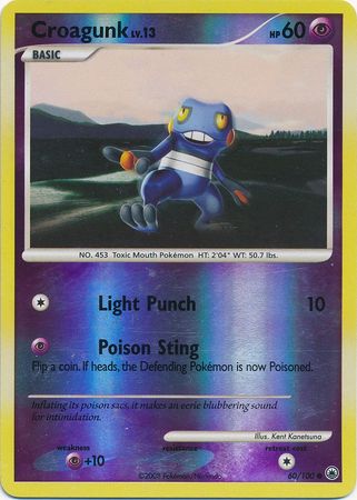 Croagunk - 60/100 - Common - Reverse Holo