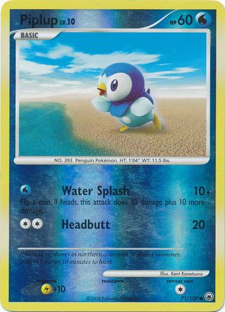 Piplup - 71/100 - Common - Reverse Holo