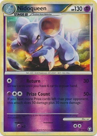 Nidoqueen - 28/102 - Rare - Reverse Holo