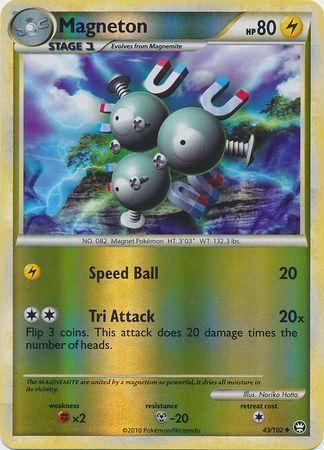 Magneton - 43/102 - Uncommon - Reverse Holo