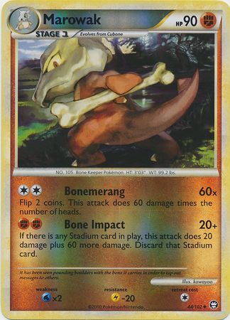 Marowak - 44/102 - Uncommon - Reverse Holo