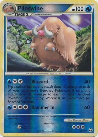 Piloswine - 48/102 - Uncommon - Reverse Holo