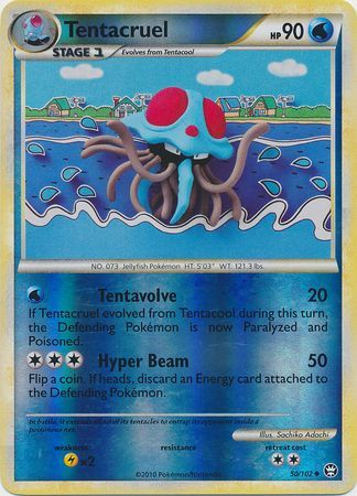 Tentacruel - 50/102 - Uncommon - Reverse Holo