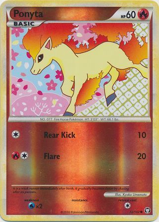 Ponyta - 72/102 - Common - Reverse Holo