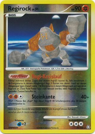 Regirock - 38/146 - Rare - Reverse Holo