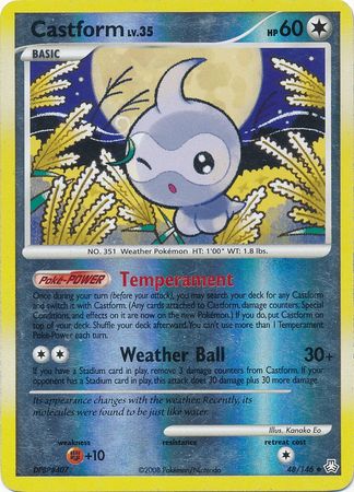 Castform - 48/146 - Uncommon - Reverse Holo