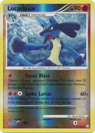 Lucario - 61/146 - Uncommon - Reverse Holo