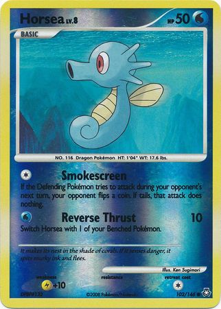 Horsea - 102/146 - Common - Reverse Holo