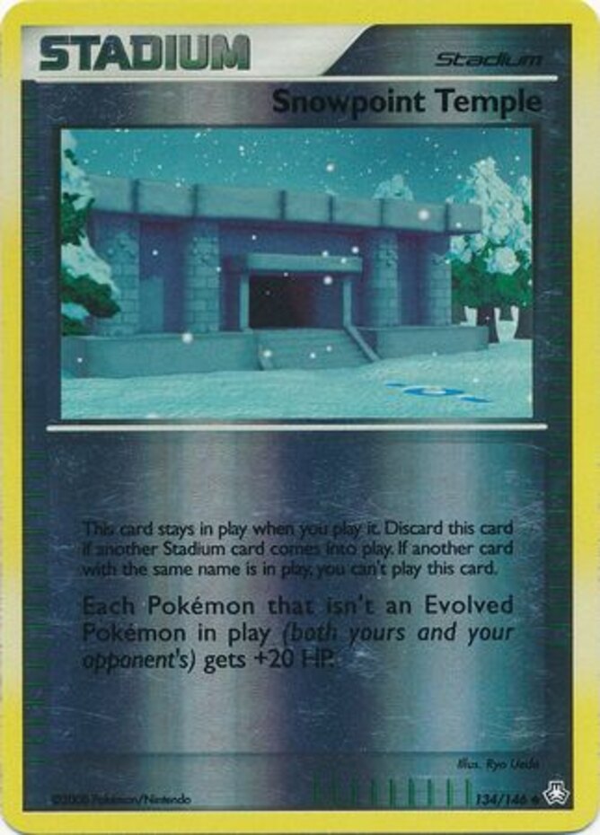 1x Snowpoint Temple - 134/146 - Uncommon - Reverse Holo NM