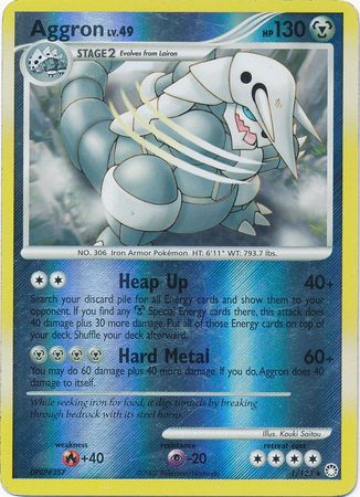 Aggron - 1/123 - Holo Rare - Reverse Holo